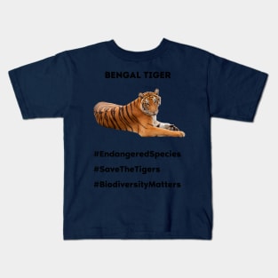 Save the Bengal Tiger! Kids T-Shirt